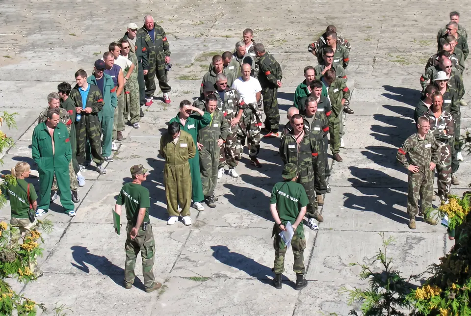 Musztra podczas militarnej imprezy integracyjnej