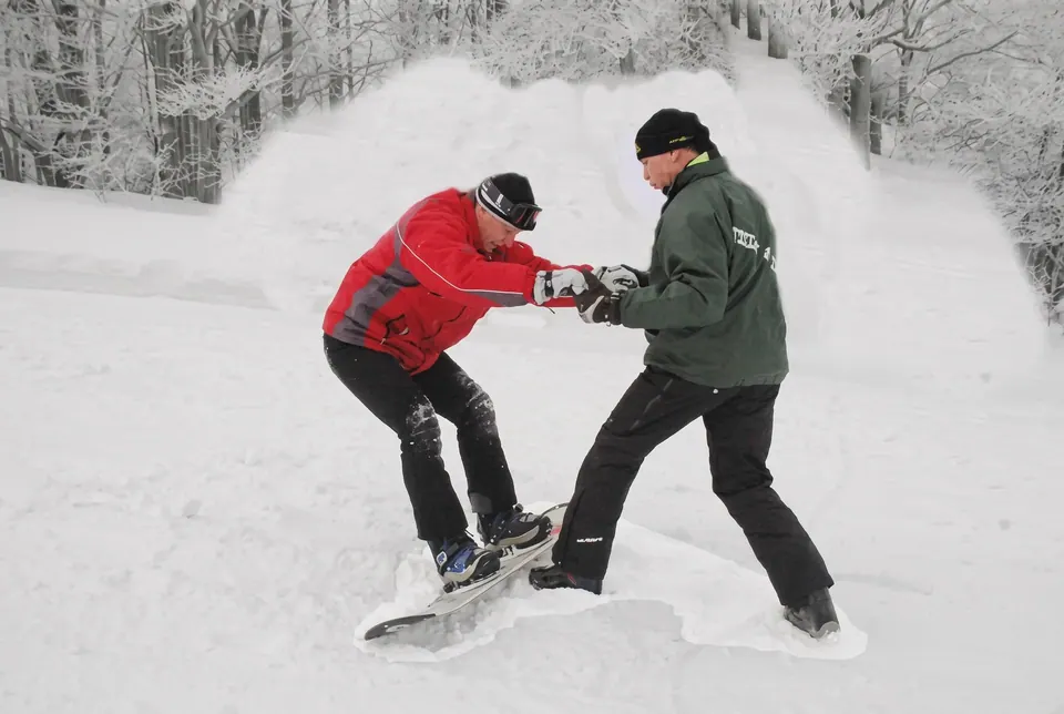 Snowboard podczas imprezy dla firmy